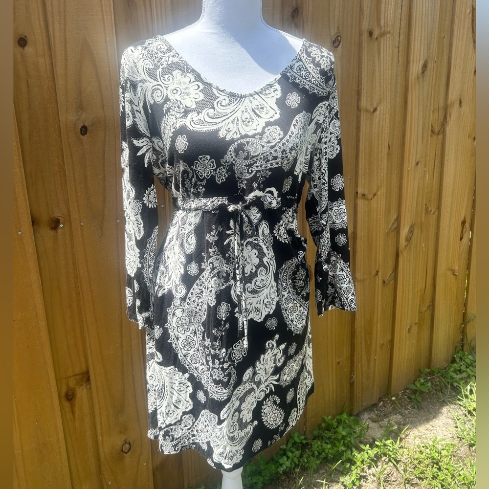 Soma Black and White Dress